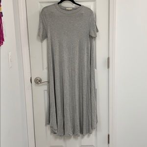 Grey Midi Length Dress Size Medium